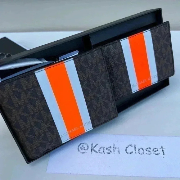 Michael Kors Other - Michael kors Men Wallet Card Case 3 in 1 Gift box set Brown